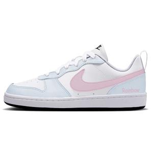 Nike Court Borough Rainbow Candy нескользящие устойчивые к истиранию низкие кроссовки для скейтбординга blue детские