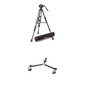Жидкостная головка Manfrotto 504X, алюминиевый штатив и система Dolly