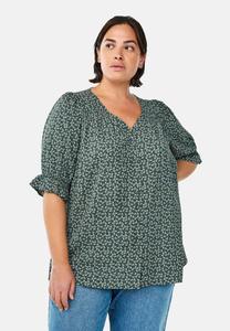 Блуза Zizzi Blouse, Balsam Green Flower/Green