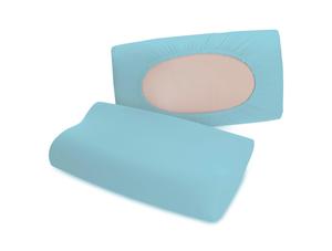 Наволочка Schlafgut, 40-70x40-90 см, голубой