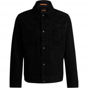 Hugo Boss Мужская кожаная куртка, черная