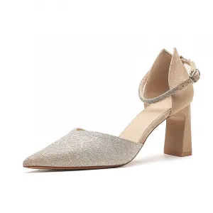 Zubumei Женские туфли на платформе с массивным каблуком шампань, цвет Champagne