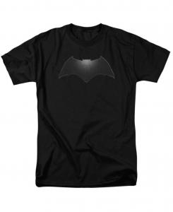 Мужская футболка с коротким рукавом и логотипом летучей мыши со скошенными краями Batman V Superman, Black