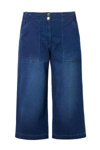 Джинсы с широкими штанинами Ulla Popken Rose, темно-синий