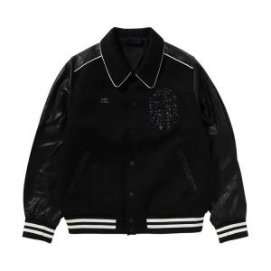 Куртка BAPE Logo Baseball Jacket, Black