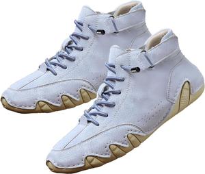 Ортопедические кроссовки для мужчин и женщин, водонепроницаемые и дышащие, высокие короткие ботинки для хайкинга, кемпинга и вождения, всесезонные высокие Ermopatry, светло-голубой