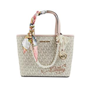 MICHAEL KORS Сумка Jet Set Leather, шоппер, мини-клатч Vanilla White