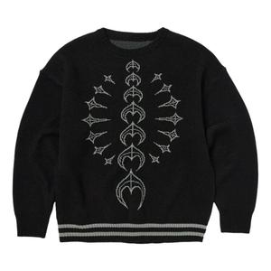 Вязаный свитер Thug Club TC Bone Knit Sweater 'Black White'