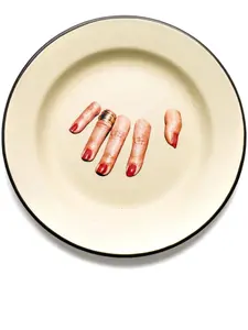 Тарелка 16836 enamel fingers Seletti, нейтральный