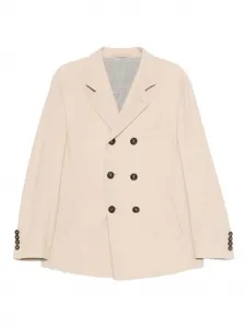 Двубортное пальто Eleventy, песочный