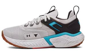 Кроссовки женские низкие серые/синие Under Armour