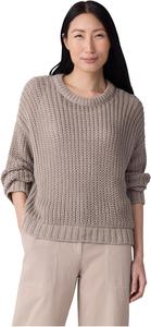 Свитер Eileen Fisher Peruvian Organic Cotton Cord Crew Neck Sweater, цвет Wheat