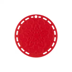 Французская круглая подставка Le Creuset, красный