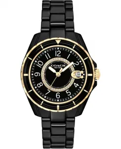 Женские часы Preston Black Ceramic с браслетом 32 мм Coach