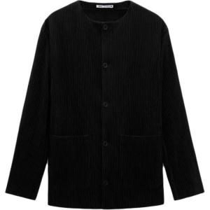 ZARA Трикотажный свитер мужской черный