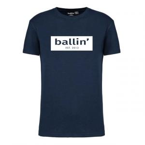 Стандартное восточное время футболка 2013 года из нержавеющей стали с вырезом и логотипом Ballin, синий