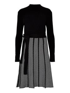 Мини платье Apricot Chevron, Black