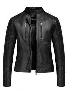 Кожаная куртка REPUBLIX, черный