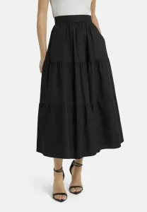 Caniwo in midilänge aline skirt Nicowa, Schwarz