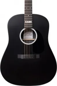 Акустико-электрогитара Martin DX Johnny Cash Signature Dreadnought, верхняя дека HPL, черная