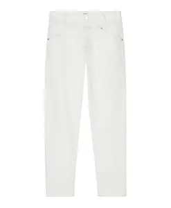 Джинсовые брюки прямого кроя с зауженными штанинами. Closed, белый