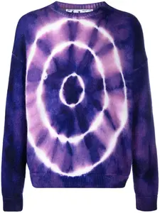 Джемпер с принтом тай-дай OFF-WHITE, фиолетовый