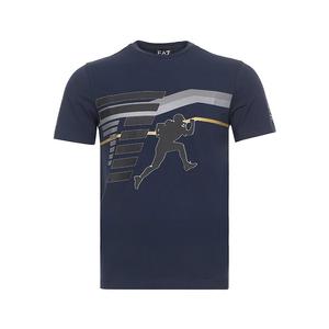 Мужская футболка с коротким рукавом EMPORIO ARMANI, синий