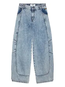 Джинсы со вставками Msgm, синий