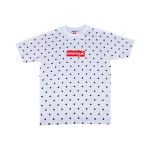 Футболка с логотипом Supreme x Comme des Garçons SHIRT, цвет Белый