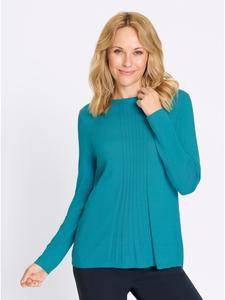 Хлопковый свитер бирюзового цвета Sieh an!