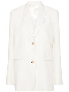 TOTEME однобортный пиджак с заостренными лацканами, нейтральный цвет