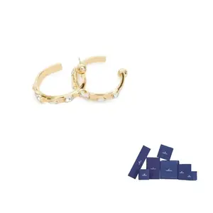 Серьги-кольца Dextera Swarovski