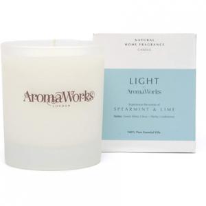 Свеча с ароматом мяты и лайма 7,76 унций Aromaworks