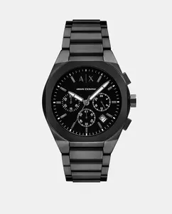 AX4183 Черные стальные мужские часы с хронографом Armani Exchange