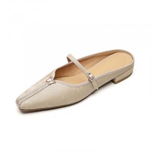 Echo&yolo Женские противоскользящие тапочки с облегающим мысом и подошвой из термопластичной резины абрикосового цвета, цвет Apricot