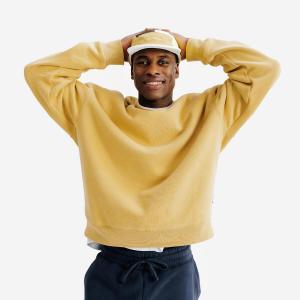 DECATHLON Мужская толстовка с круглым вырезом - Elementals жёлтого цвета