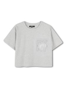 Dkny Kids футболка с логотипом, серый