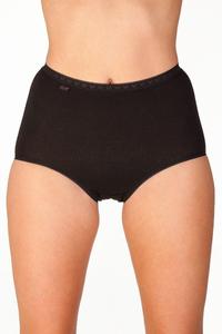 Три пары хлопковых трусов макси Camille, черный