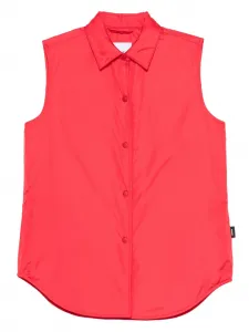 Жилет на кнопках Aspesi, красный