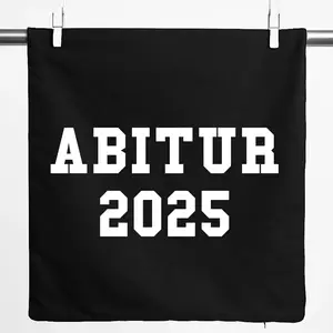 Наволочка Huuraa, подарок на выпускной 2025, 40x40 см, черный хлопок, подарок на выпускной 2025 Hellweg Druckerei