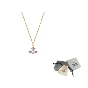 Vivienne Westwood Glass Necklaces Women's Gold/Purple