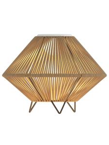 Home24 Настольная уличная лампа на солнечных батареях WIENIE коричневого цвета