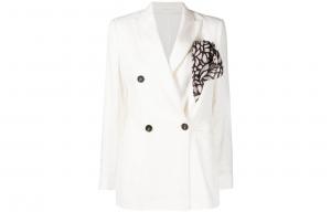 Brunello Cucinelli Женское белое пальто для делового костюма, White