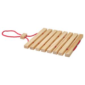 Подставка для горшка, раздвижная, ярко-красная/сосна, 16-32x20 см Halvnäbb IKEA