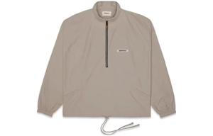 Полузастегивающаяся спортивная куртка Fear Of God Essentials, цвет тауп