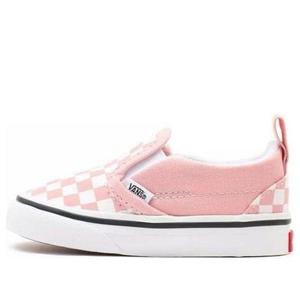 Кроссовки (TD) Vans Slip-On Velcro 'Powder Pink Checkerboard'