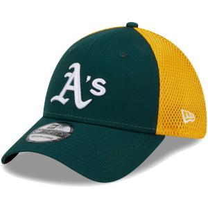 Мужская гибкая кепка New Era Green Oakland Athletics Team Neo 39THIRTY