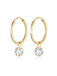 Elli Серьги из серебра 925 пробы с золотым покрытием