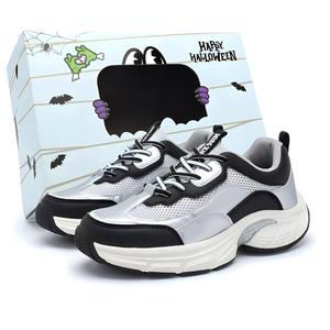 Singing Низкие, износостойкие, нескользящие, массивные кроссовки унисекс, серебристо-черные