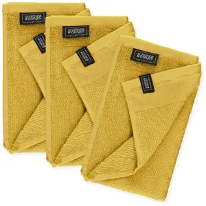 Гостевые полотенца коллекции SCHÖNER WOHNEN Sense с велюровой отделкой, нежная для кожи ткань Airtouch, очень мягкие Schöner Wohnen-Kollektion, желтый